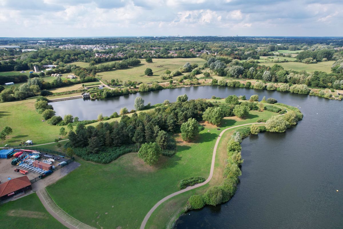 Aerial view of Milton Keynes