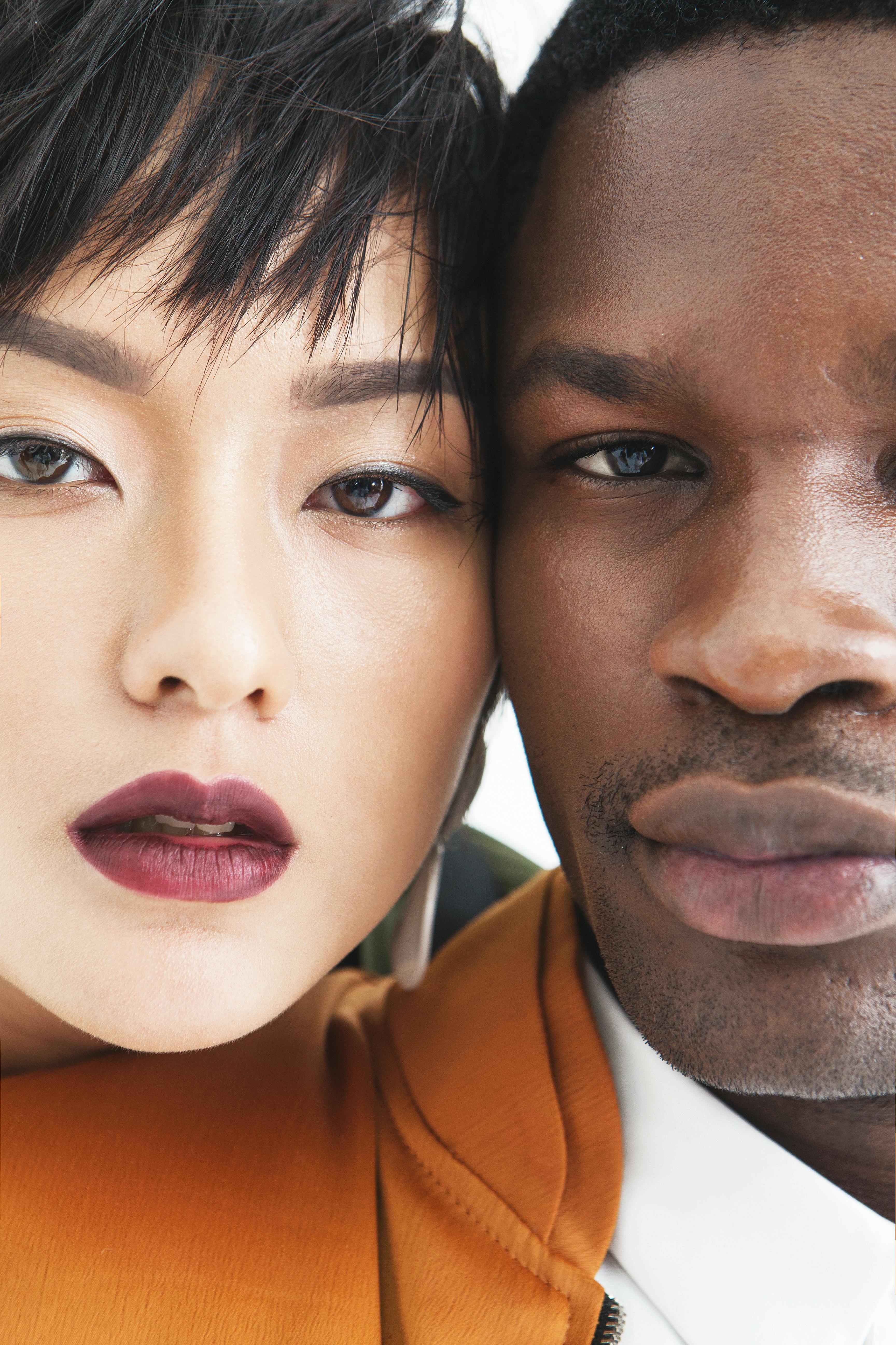 Picture of black man with Asian woman
