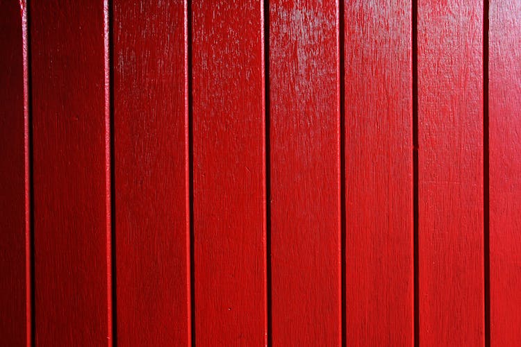 Red Wooden Surface