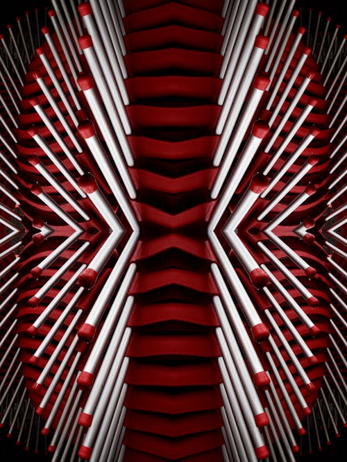 Red and White Matchsticks Wallpaper