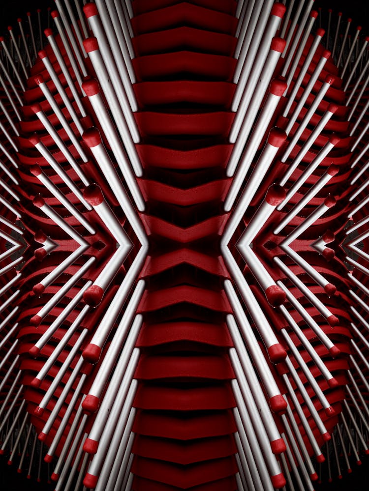 Red And White Matchsticks Wallpaper