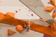Woman Doing Wall Climbing
