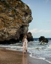 Free stock photo of beach, blond hair, caucasian woman