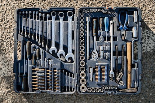 Close-up Shot of a Toolbox