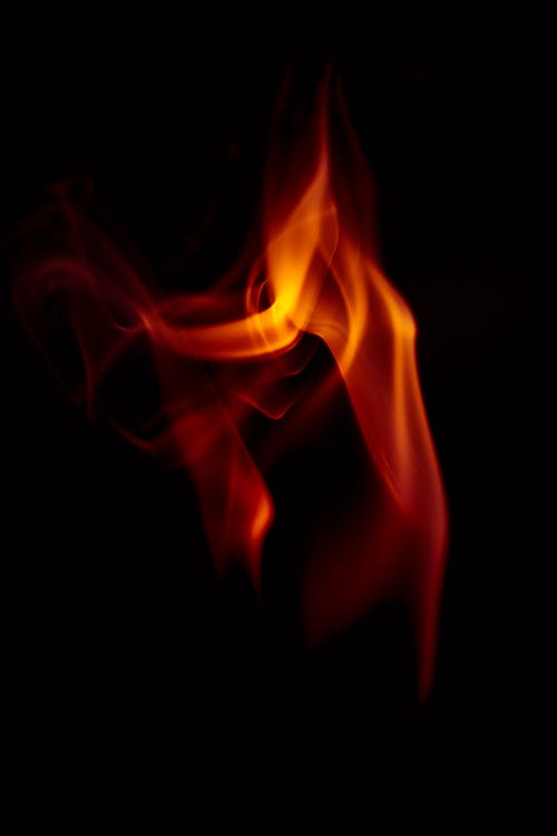 Red and Orange Fire Illustration