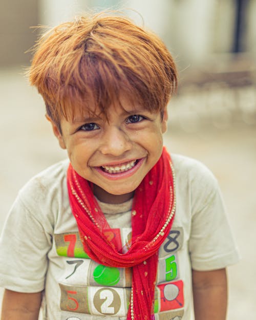 Portrait of a Smiling Boy 