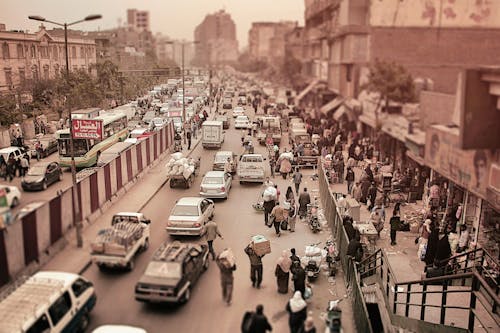 Free stock photo of busy, cairo, cars