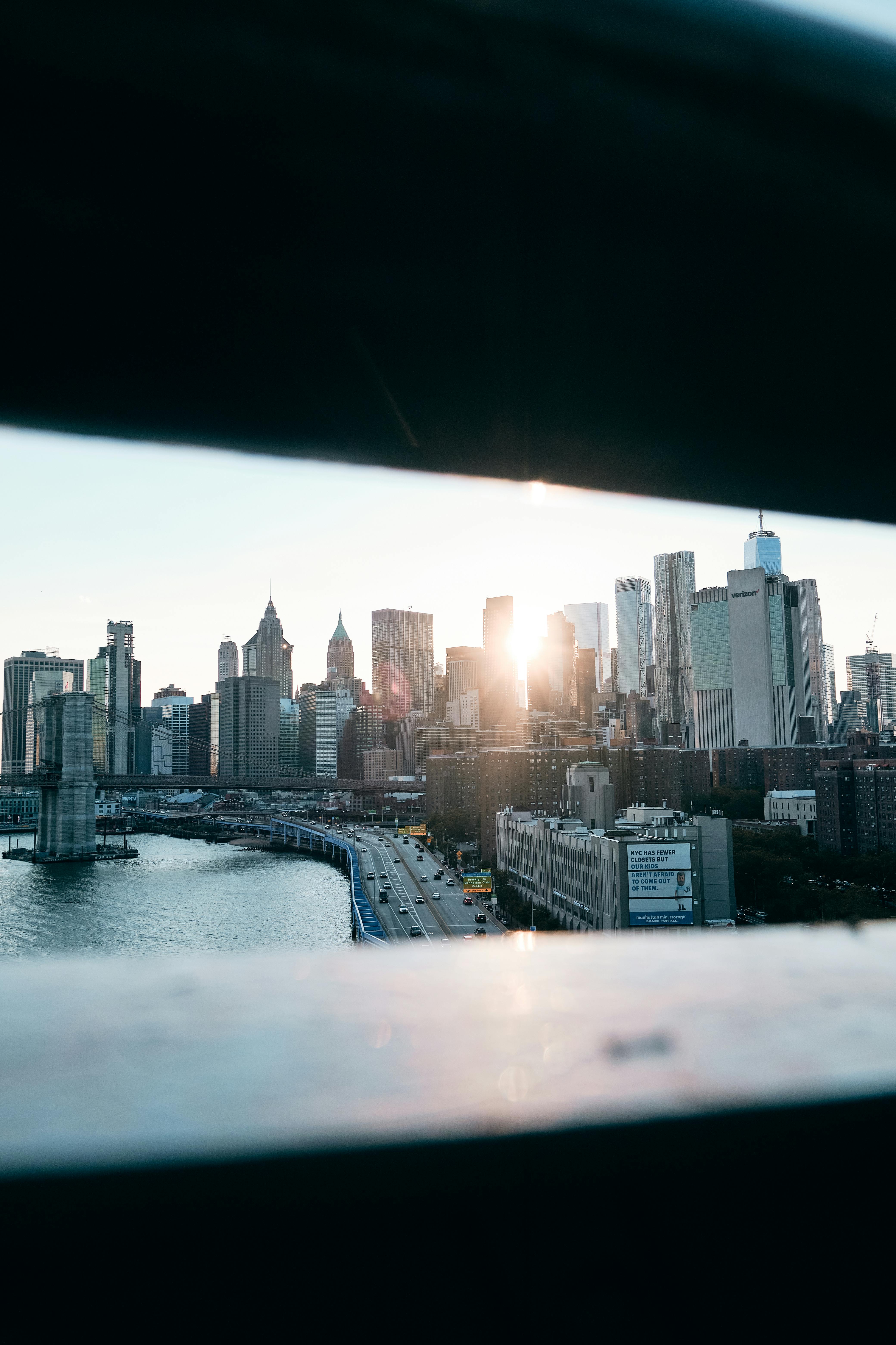 Empty Street in City Downtown on Sunset · Free Stock Photo