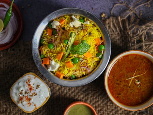 Foto profissional grátis de alimento, biryani, comida indiana