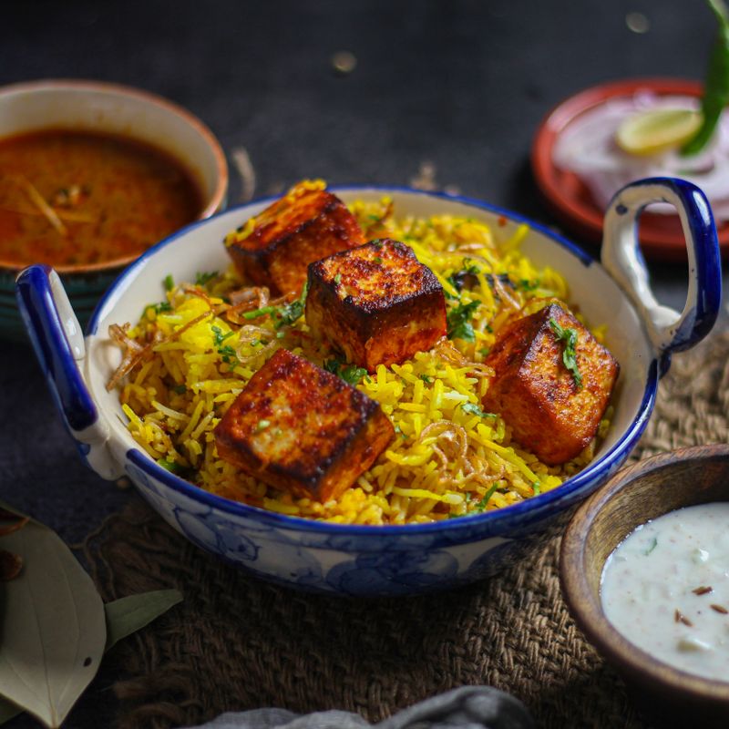 Paneer Pea Kasuri Methi Rice
