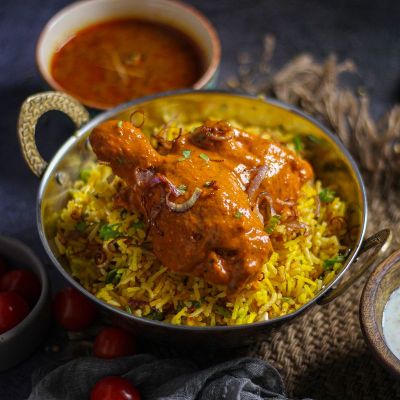 Ambur Chicken Biryani with Seeraga Samba Rice