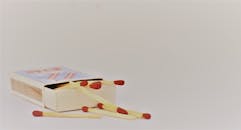 Red and Brown Safety Match With Box