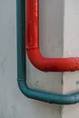 Red and White Metal Pipe