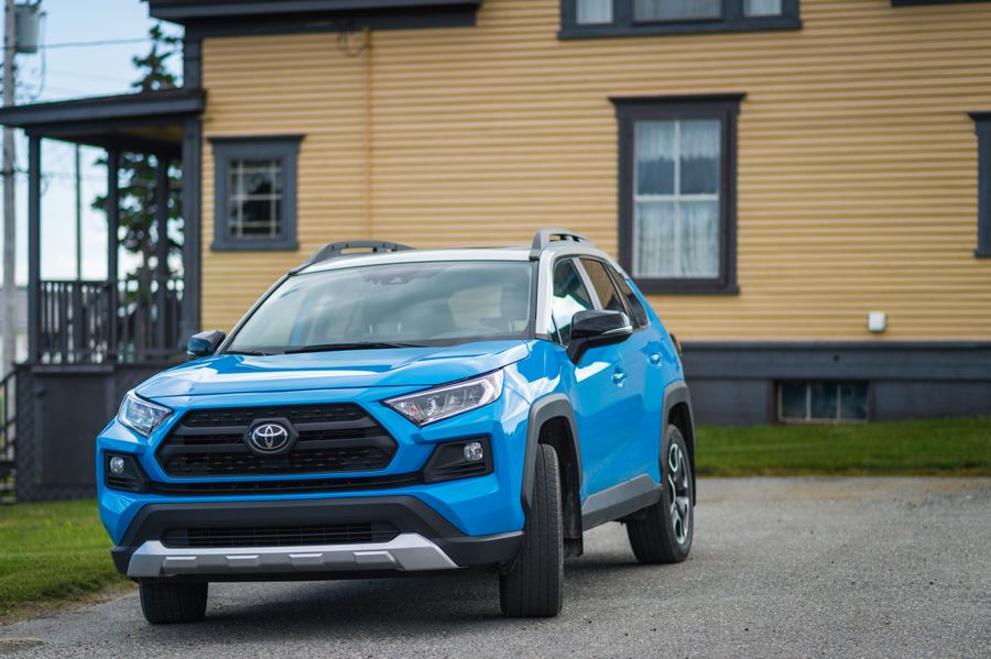Toyota crossover SUV parked outside