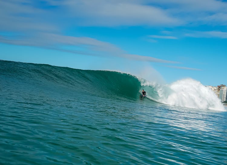 Surfer On Wave