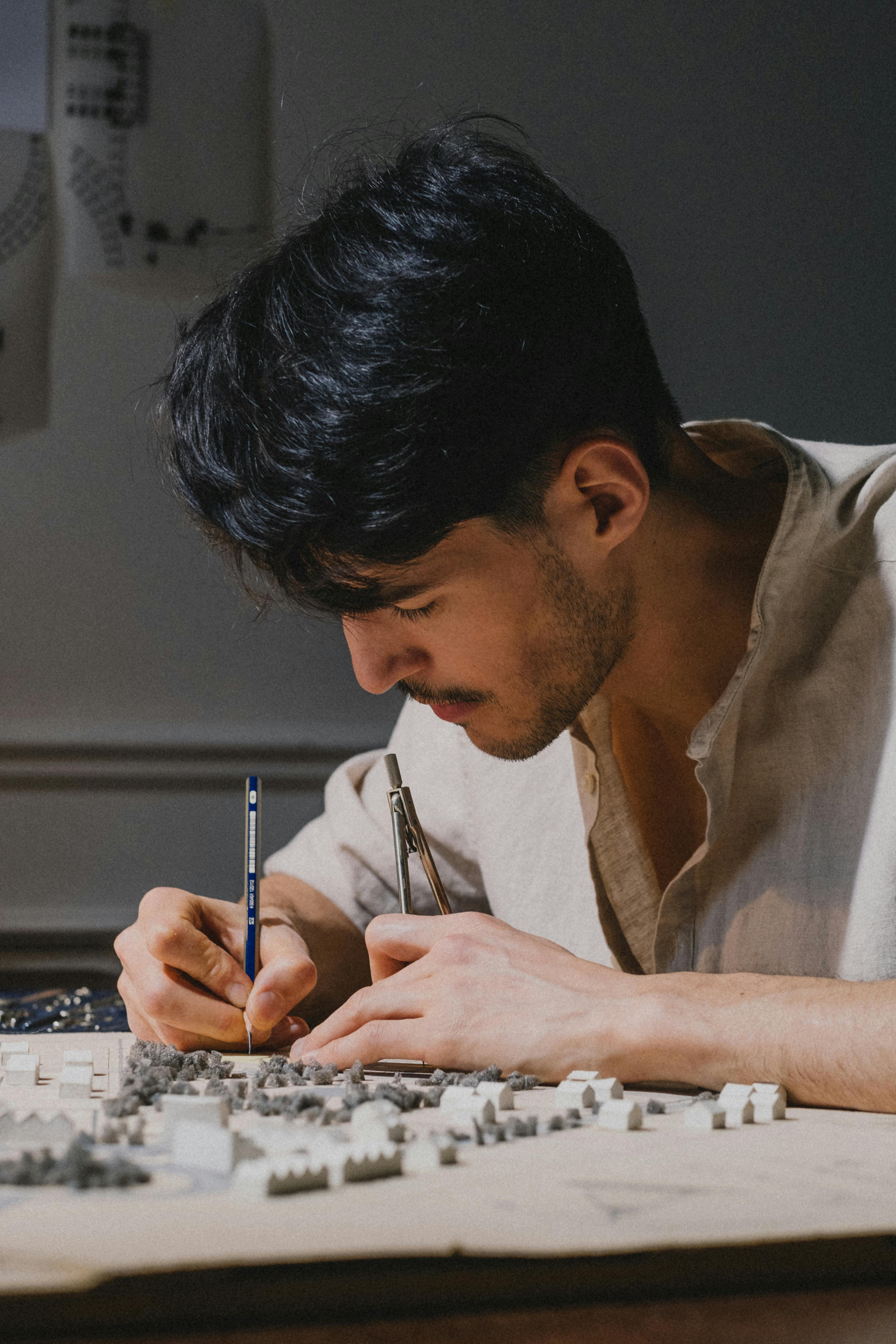 Gratis Foto stok gratis aktivitas profesional, alat menggambar, alat presisi Foto Stok