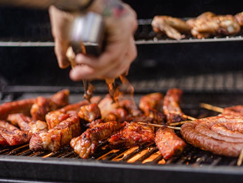 Free Close-up Shot of a Cooking Barbecue Stock Photo