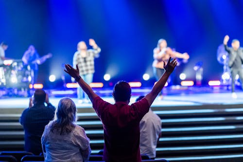 Man Dancing on Band Concert 