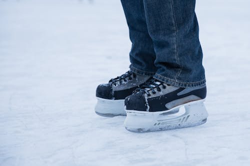 A Person Wearing Ice Skates
