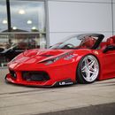 Red Ferrari 458 Italia on Road