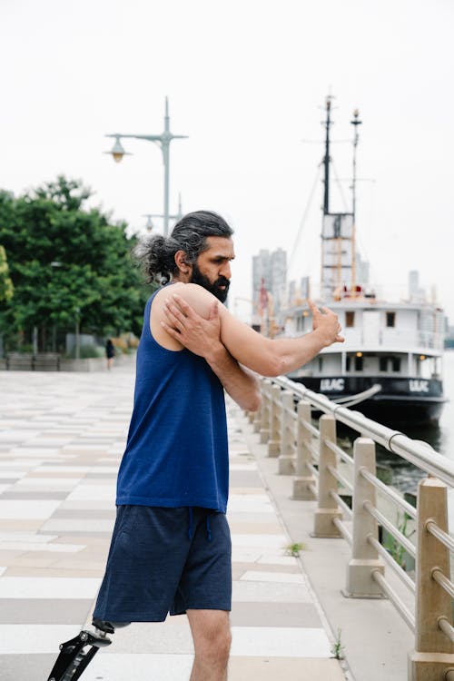 Man doing stretching Exercises