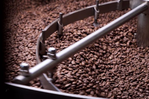 Free Roasting Coffee Beans Stock Photo