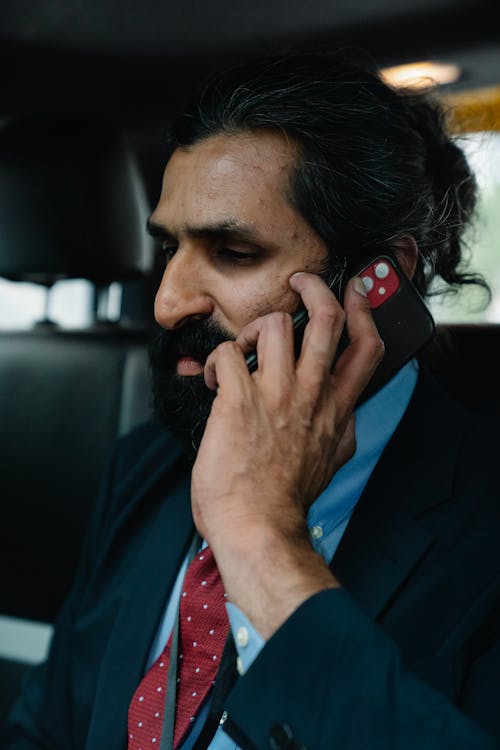 Businessman talking on Phone