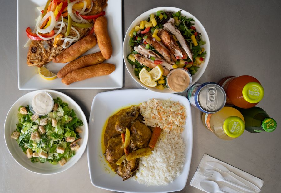 Representative Caribbean & African food photo