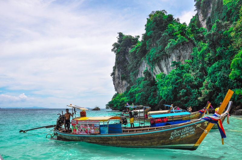 Longtail boat in Phang Nga Bay, Thailand