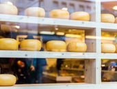 Cheese Wheels on the Shelves
