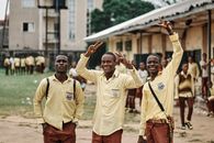 Men in Yellow and Red Soccer Jersey