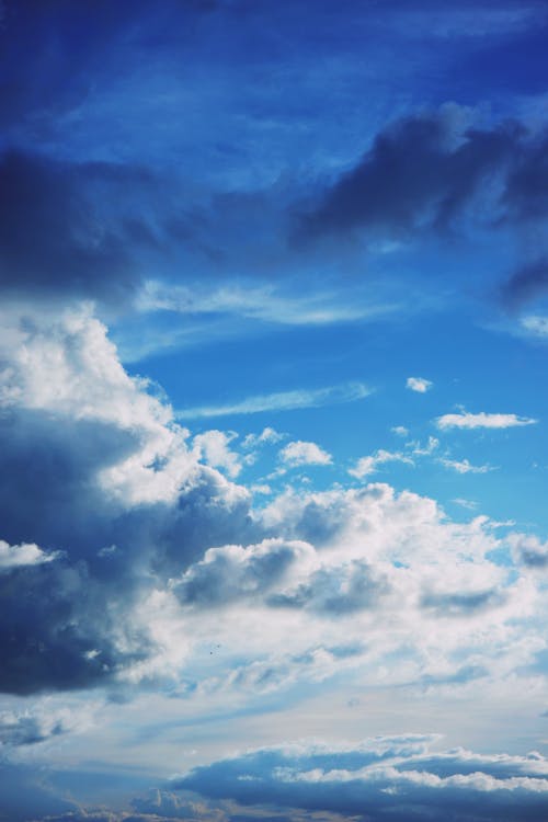 Scenic View of Clouds in the Blue Sky
