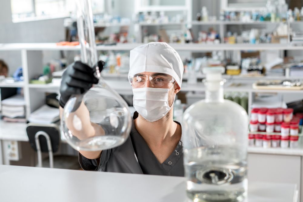 Chemist working in a laboratory