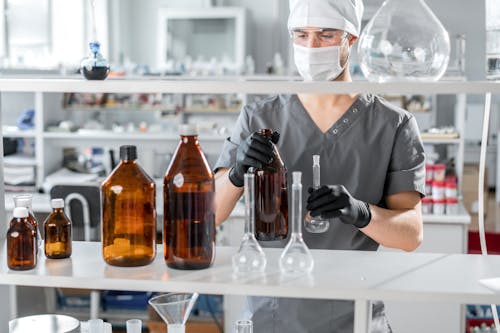 Free stock photo of biochemist, biochemistry, bottles