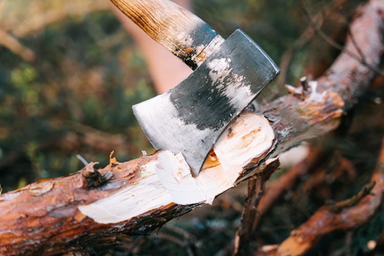 An Axe Used For Chopping Wood