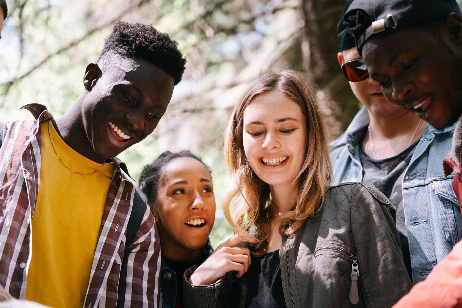 Young people enjoying a group activity