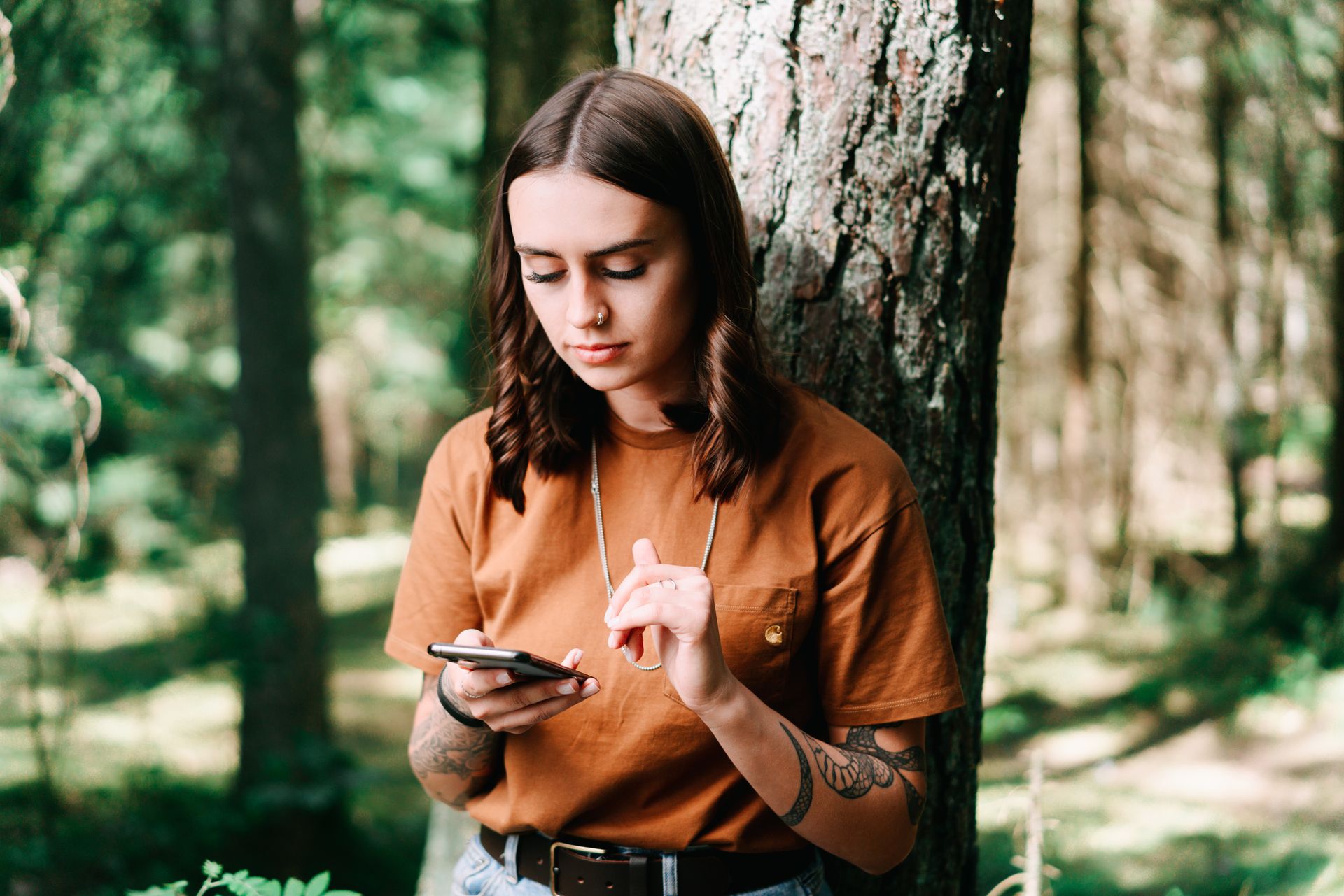 A Woman using a Smartphone