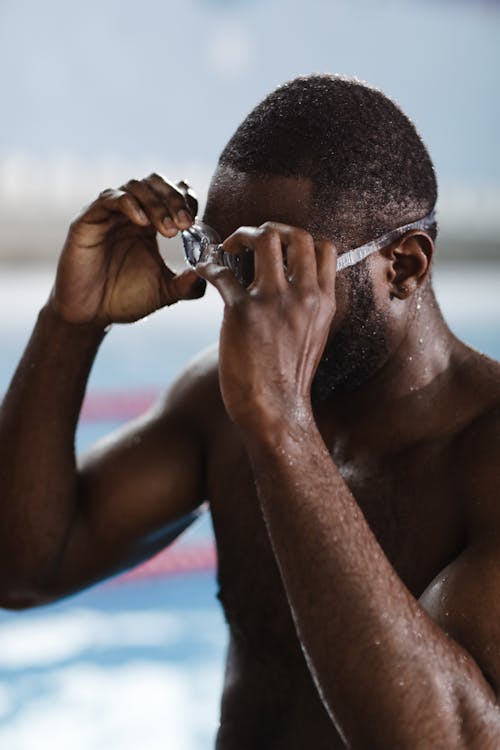 A Swimmer Wearing Goggles