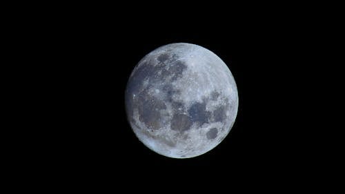 Free Full Moon in the Night Sky Stock Photo