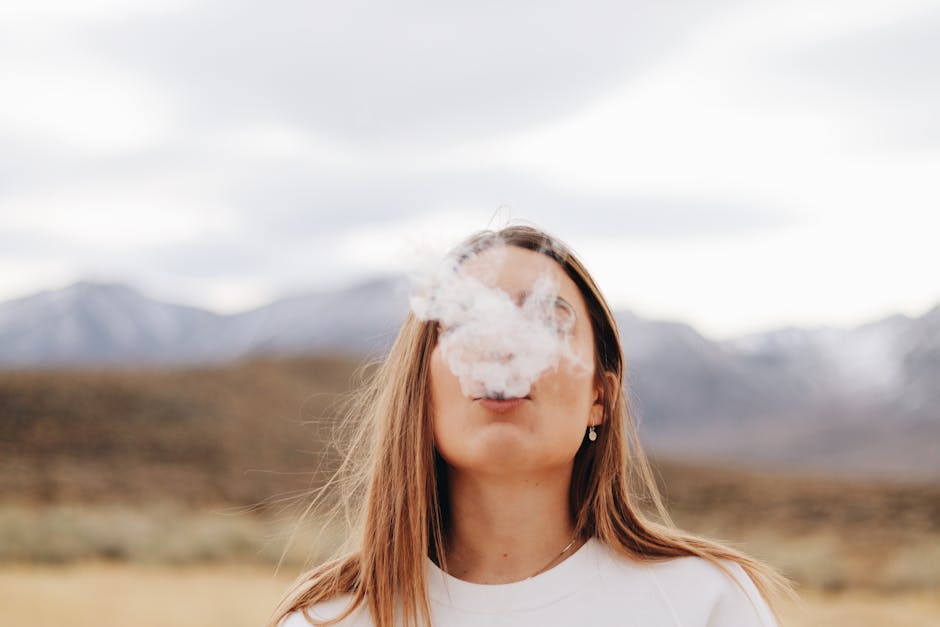 Woman Wearing White Crew-neck Shirt