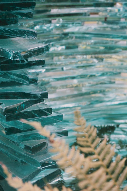 Glass Sculpture in Close-up Shot