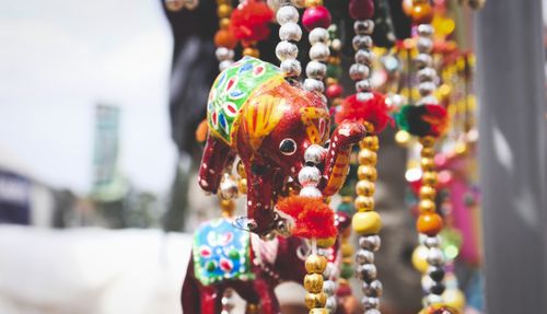 Free stock photo of a helping hand, asian elephant, beads Stock Photo