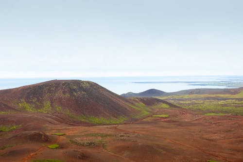 Free The Eldfell Volcanic Cone in Iceland Stock Photo