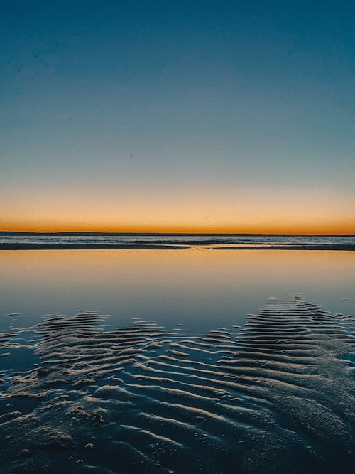 Scenic View of the Sea during Sunset