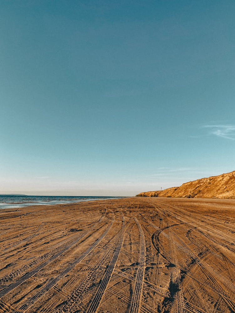 Sea, Beach And Horizon