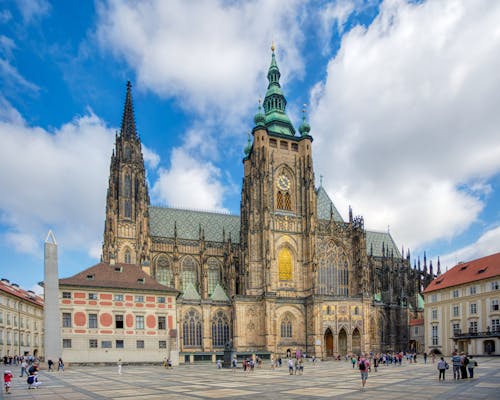 Free Facade of St. Vitus Cathedral Stock Photo