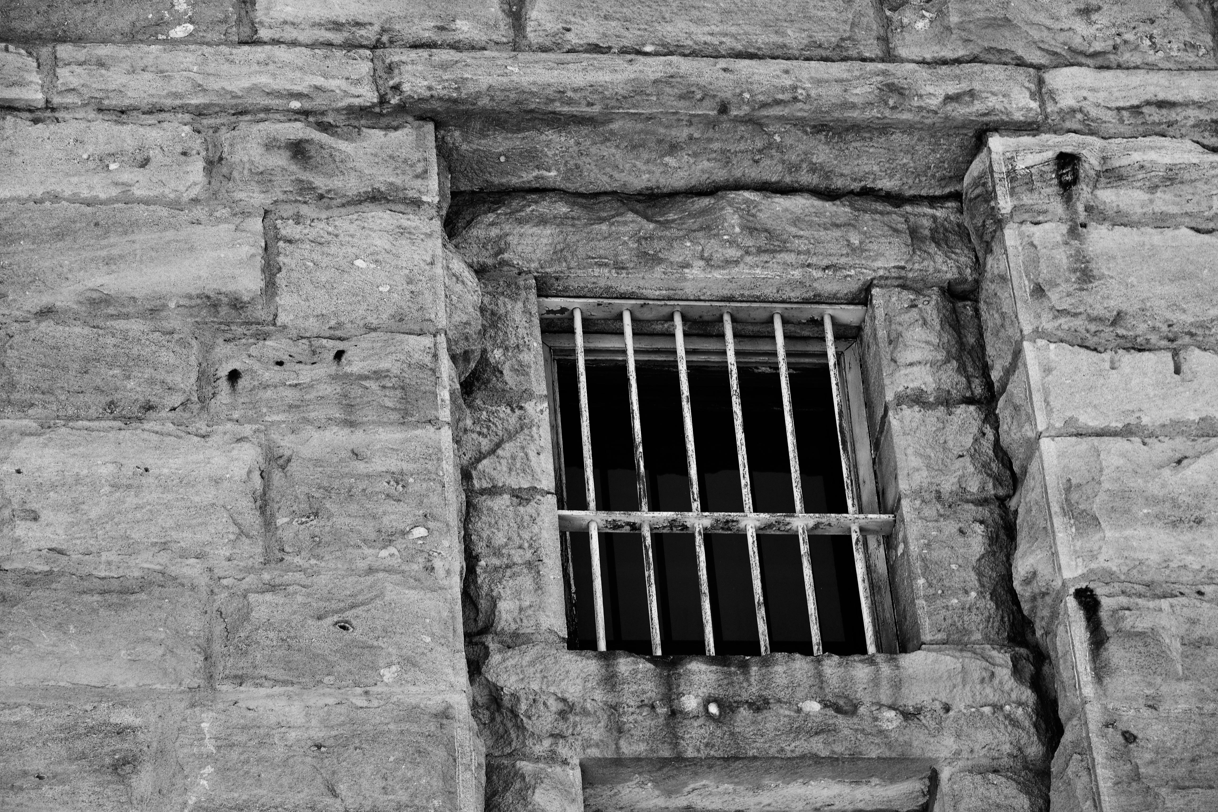 Grayscale Photo of Window · Free Stock Photo
