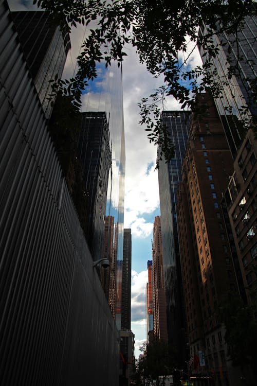 城市结构的低角度照片