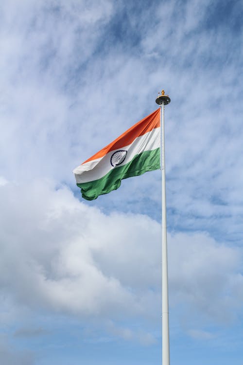  Flag Under White Clouds