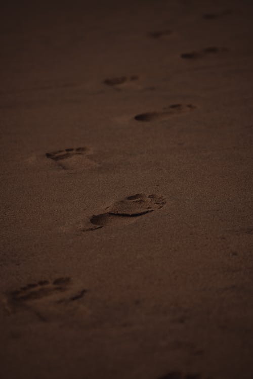Close-up Photo of Footprints